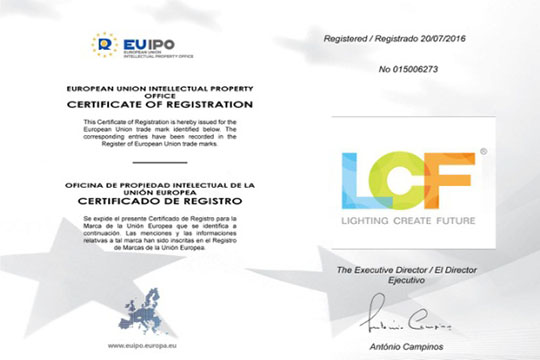 “LCF”商標歐盟28國注冊成功